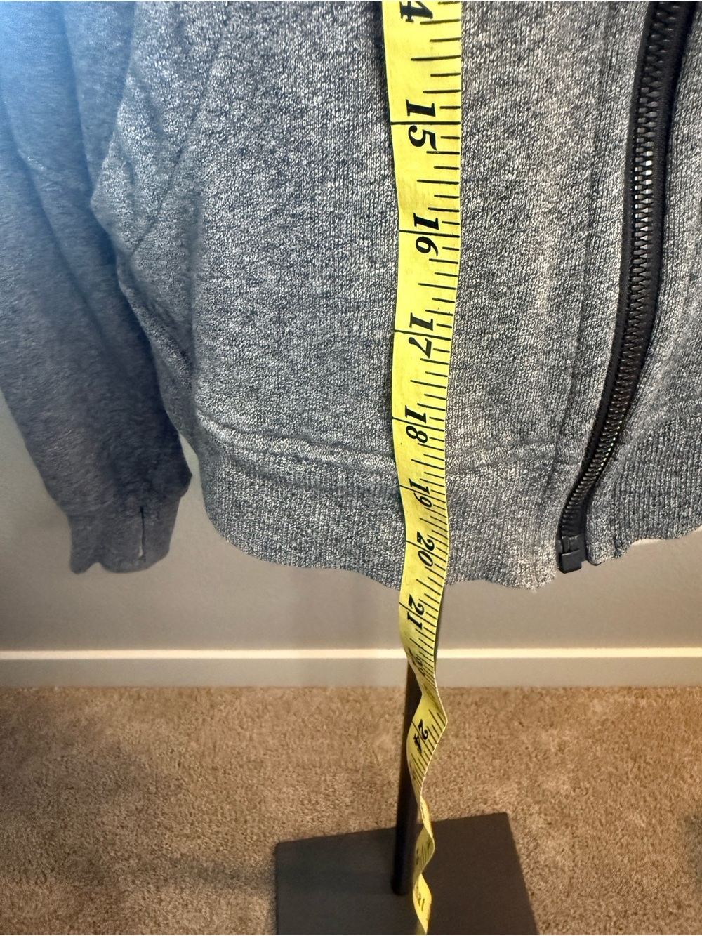 lululemon athletica Charcoal Gray Full-Zip Hooded Sweatshirt - Picture 4 of 8